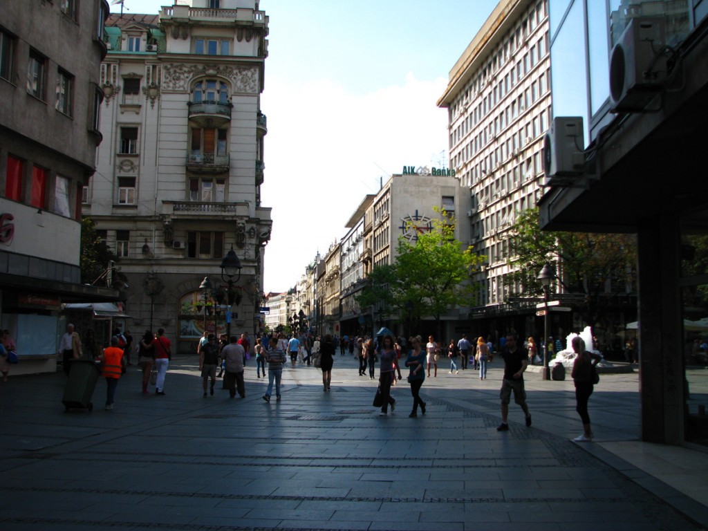 Knez Mihailova street and the Republic square
