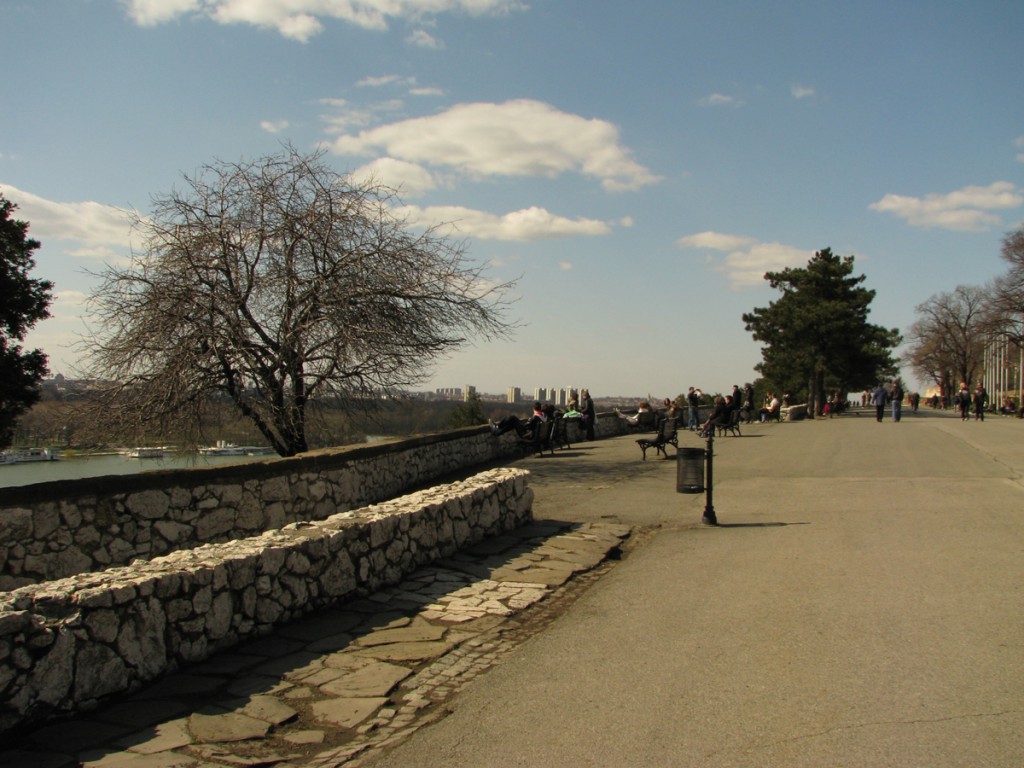 Sava promenade at Kalemegdan park