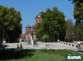 St. Mark church in Tašmajdan park, Belgrade