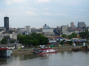 River firefighters on the Sava quay