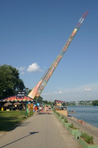 Bungee jumping at Ada Ciganlija