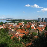 Panorama of Zemun, Belgrade and Danube