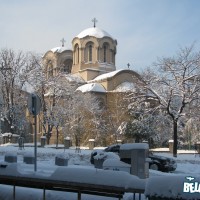 St. Aleksandar Nevsky church in winter
