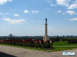 Statue of the Victor overlooking Zemun